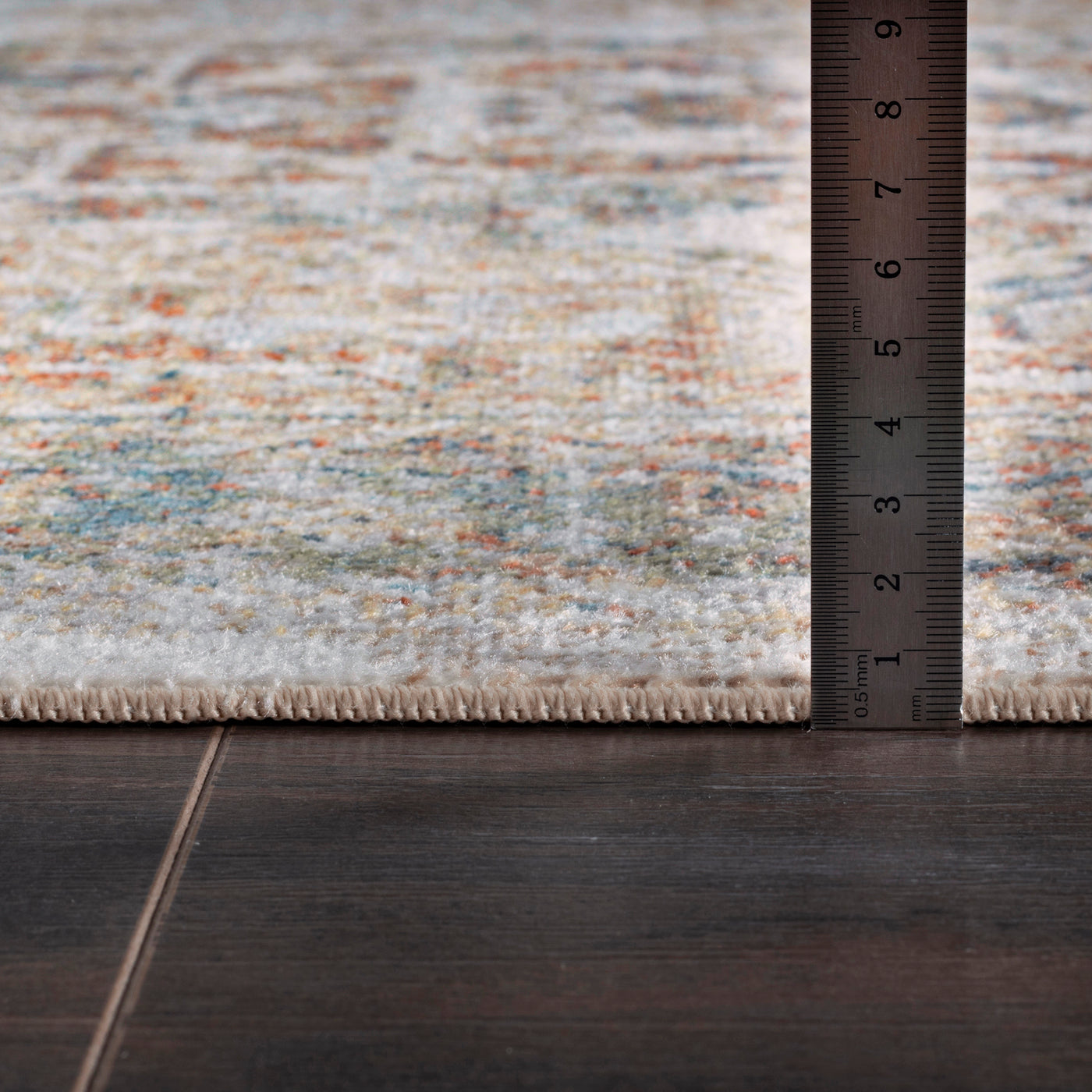 Tapis de Couloir Lavable en Machine Marron/Ivoire Marlenheim