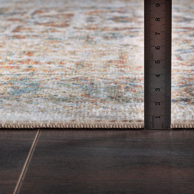 Tapis de Couloir Lavable en Machine Marron/Ivoire Marlenheim