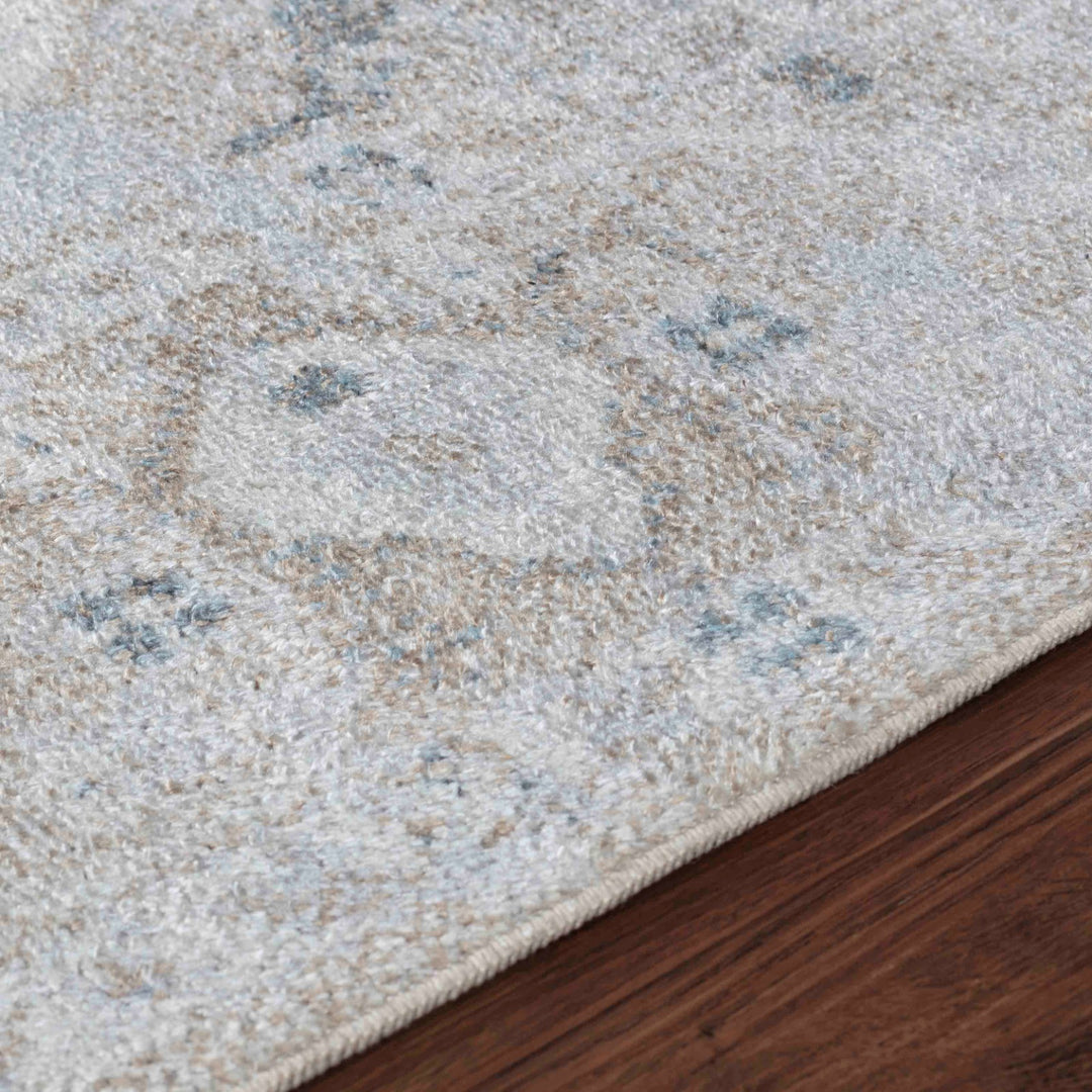 Tapis Vintage Lavable en Machine Ivoire/Marron Columbus