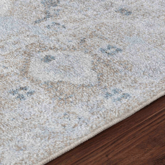 Tapis Vintage Lavable en Machine Ivoire/Marron Columbus