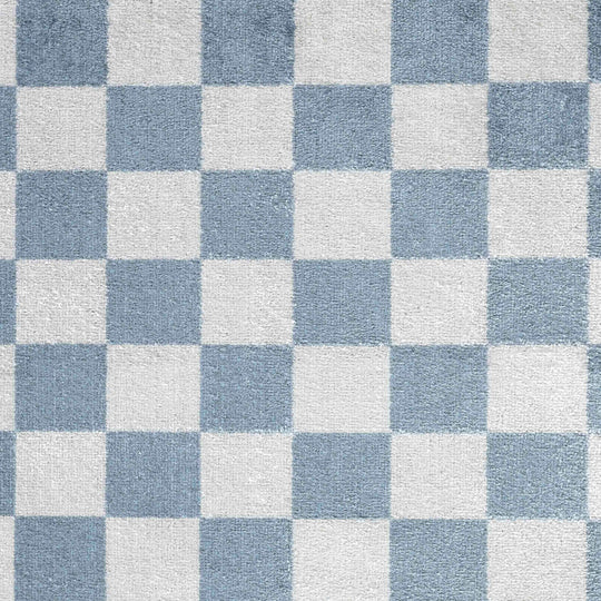 Tapis Scandinave à Carreaux Lavable en Machine Bleu Cleveland