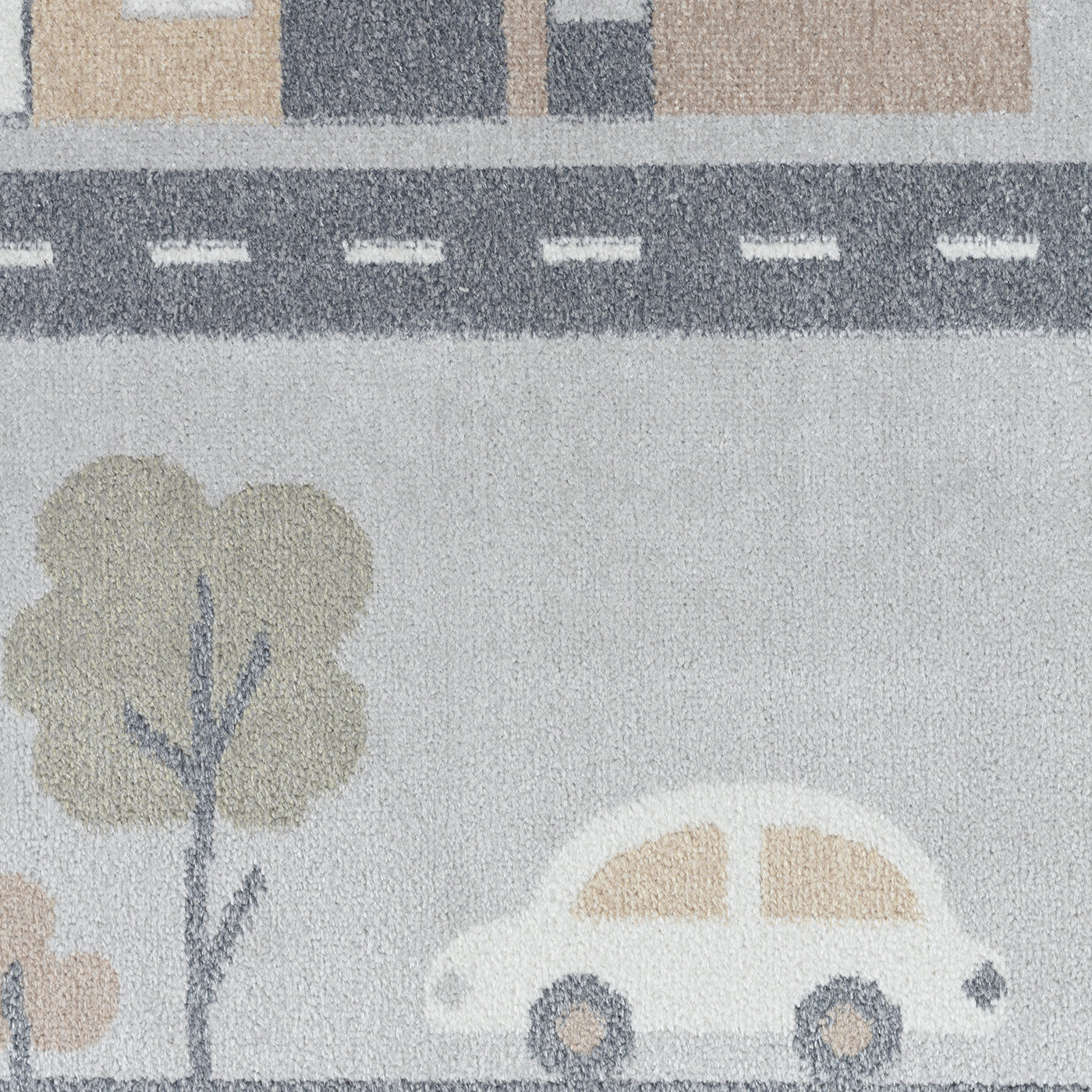 Tapis Enfant Lavable en Machine Circuit Voitures Bleu/Gris Osaka