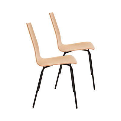 Lot de 2 chaises CAMIF Reda en chêne