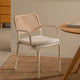 Lot de 2 chaises de jardin SKLUM Arhiza empilables avec accoudoirs en corde tressée