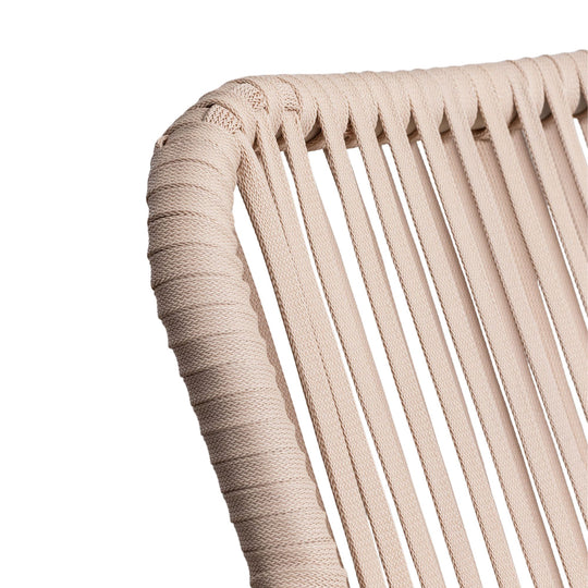 Lot de 2 chaises de jardin SKLUM Arhiza empilables avec accoudoirs en corde tressée