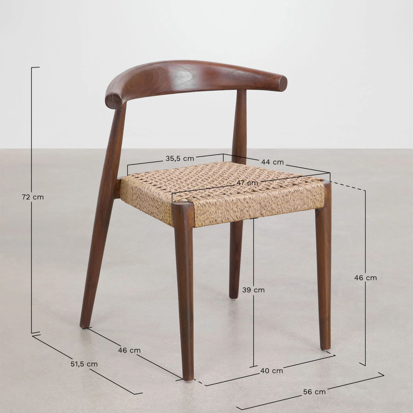 Lot de 2 chaises de jardin SKLUM Celle en bois de teck