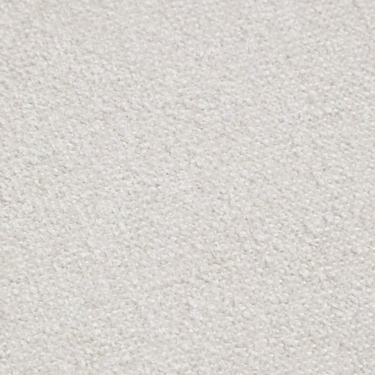 Lot de 2 chaises de salle à manger SKLUM Jolie avec accoudoirs en tissu chenille beige crème et bois marron foncé