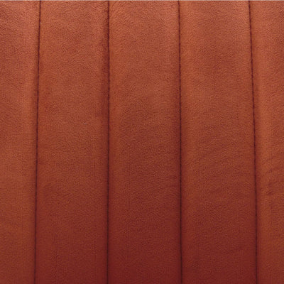 Lot de 2 Chaises Eleana avec accoudoirs en velours Terracotta et métal noir