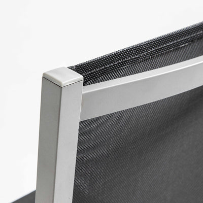 Lot de 4 ou 6 chaises de jardin en aluminium et textilène-modele AJACCIO