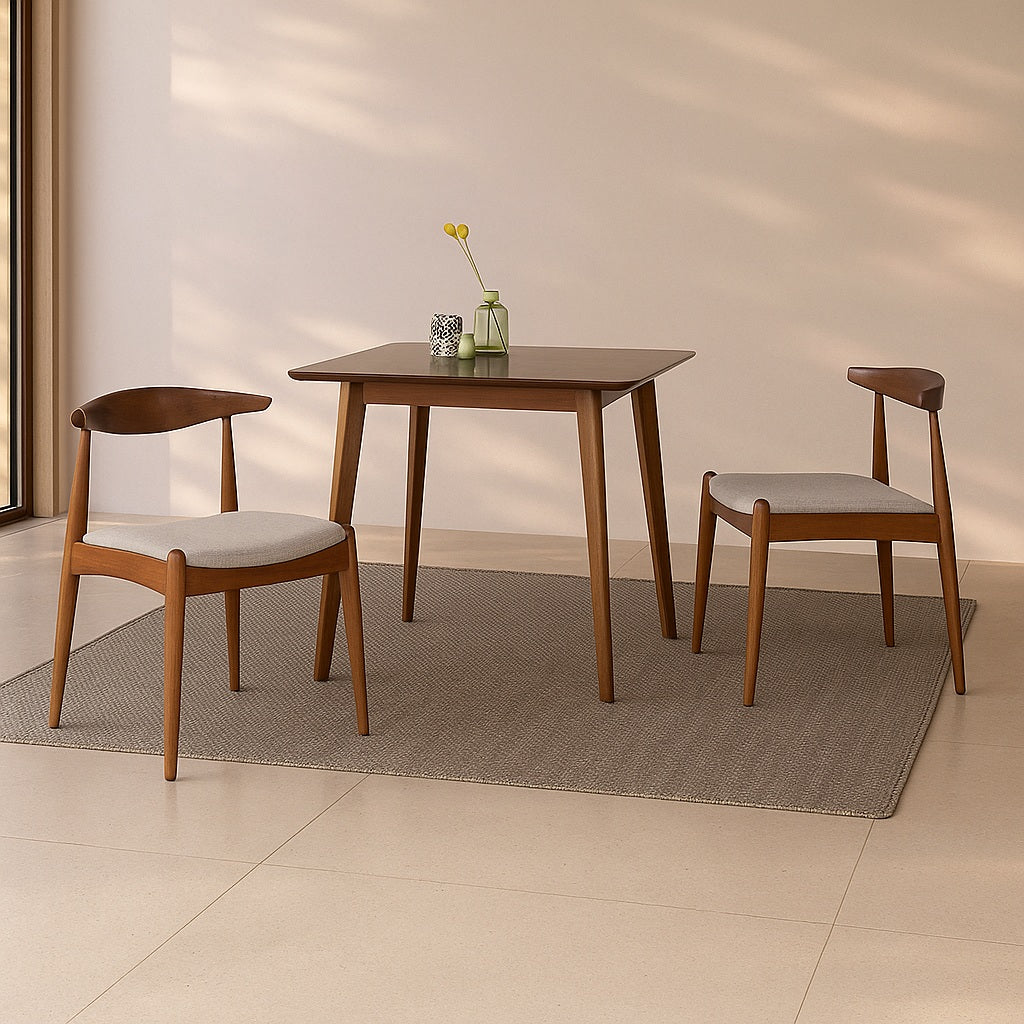 Lot de 2 chaises en bois massif Corzo