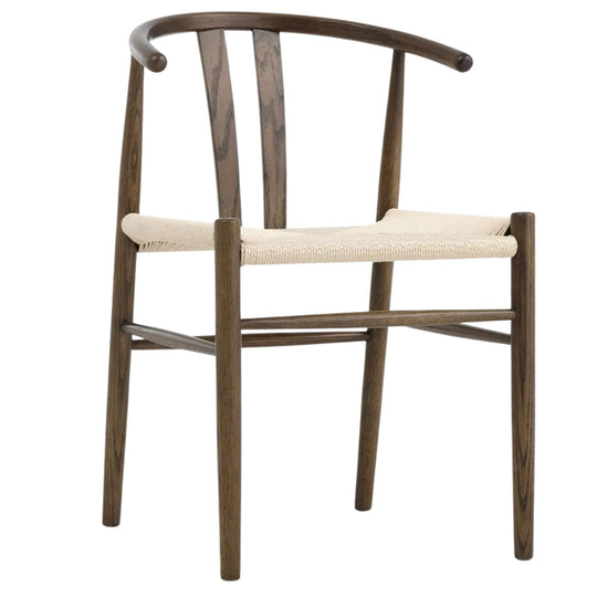 Lot de 2 chaises JYSK Guderup chêne foncé/naturel