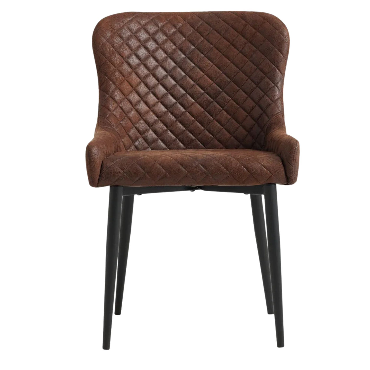 Lot de 2 chaises JYSK Pebringe brun vieilli noir