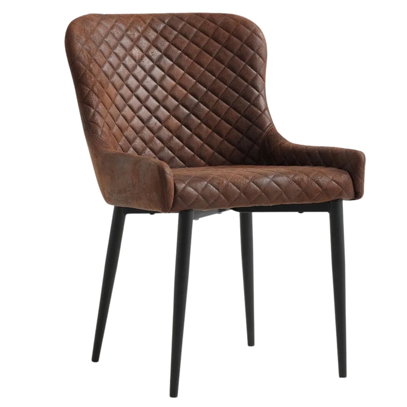 Lot de 2 chaises JYSK Pebringe brun vieilli noir