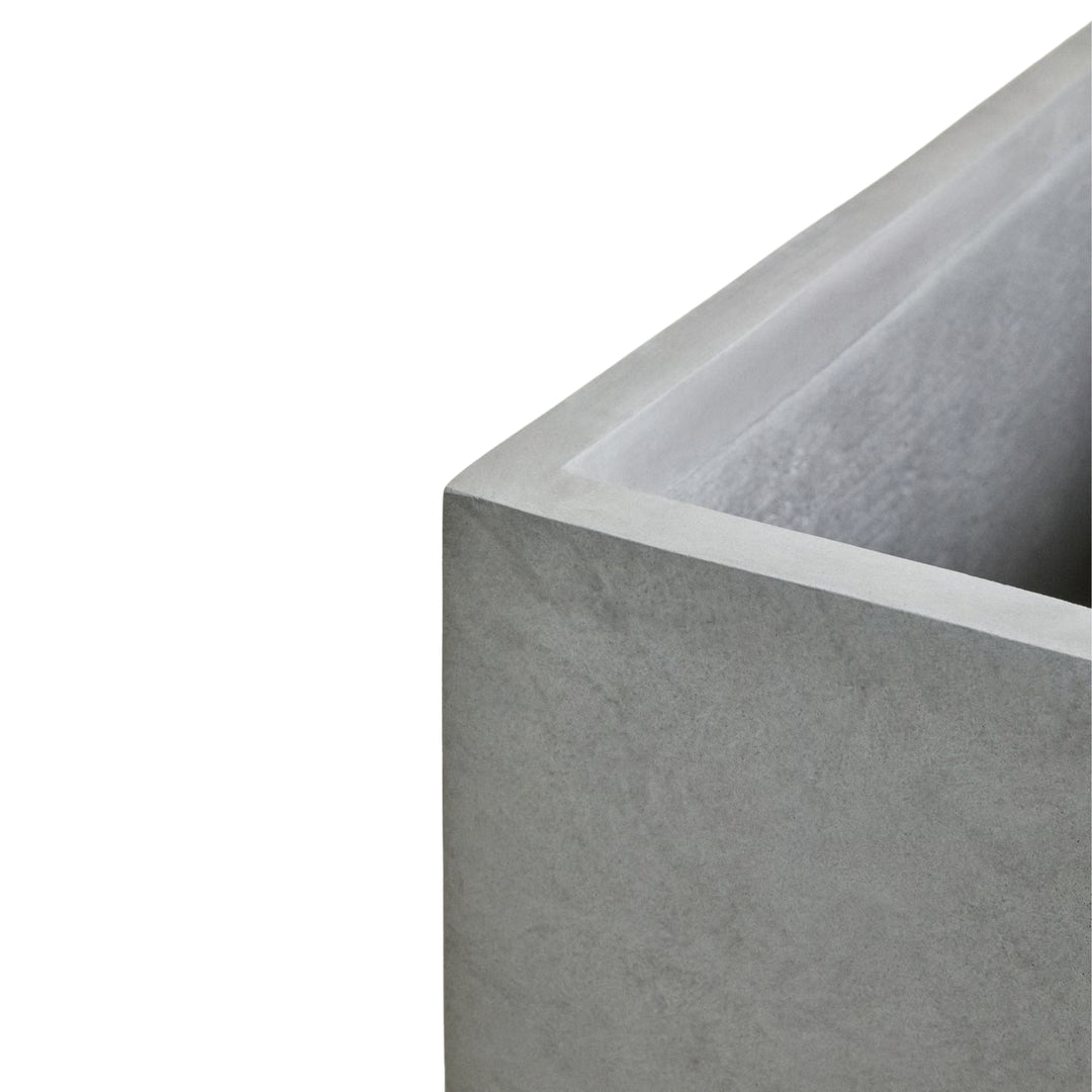 Lot de 2 jardinières SKLUM Neyrua en ciment gris