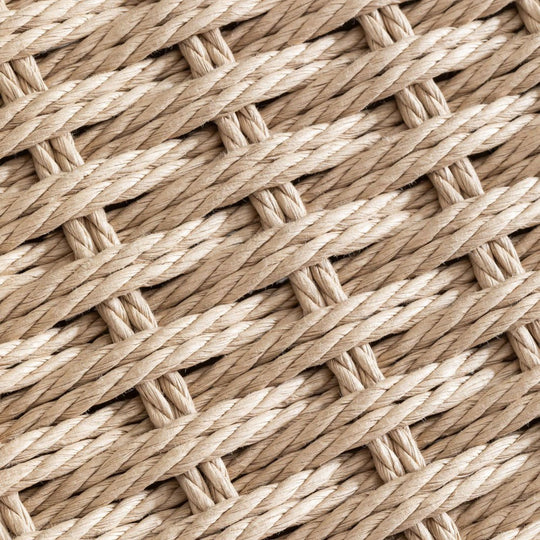 Lot de 2 tabourets hauts SKLUM Mara en Bois de Chêne et Corde Tressée (66 cm)