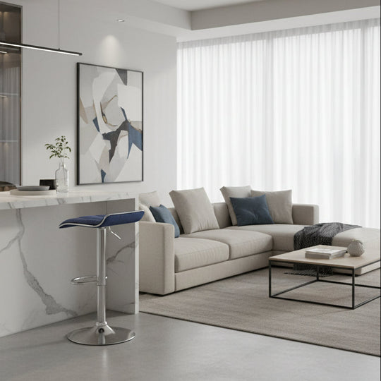 Lot de 2 tabourets Kris Bleu