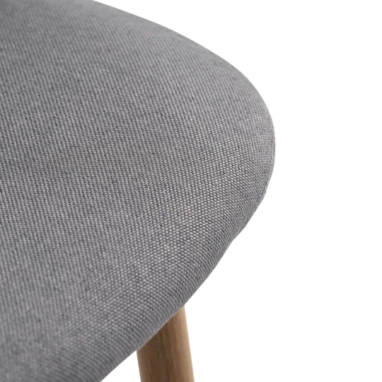 Lot de 4 chaises JYSK Jonstrup tissu gris/coloris chêne naturel