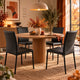 Lot de 4 Chaises LES TENDANCES Jazon en similicuir noir