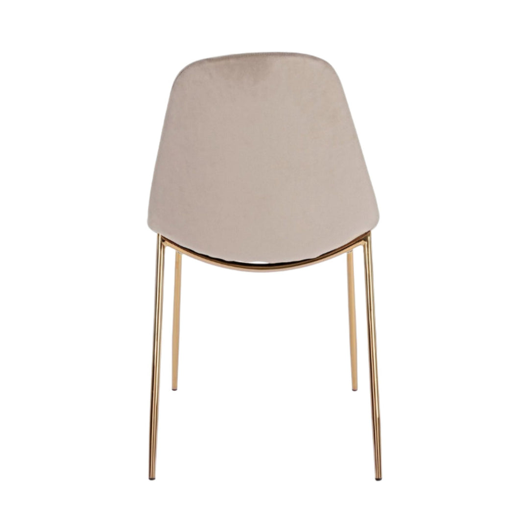Lot de 4 Chaises Bizzotto Terry beige et doré