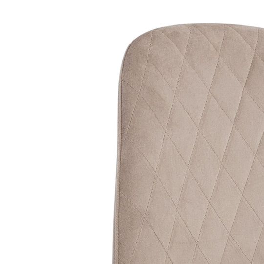 Lot de 4 Chaises Bizzotto Terry beige et doré