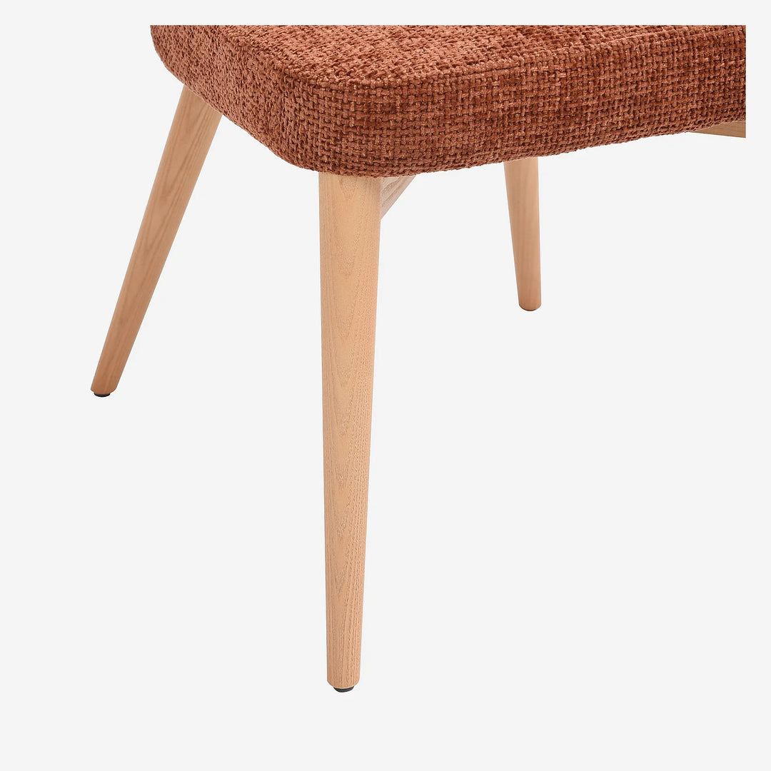 Lot de 2 chaises HABITAT Luris chenille terracotta — photo produit