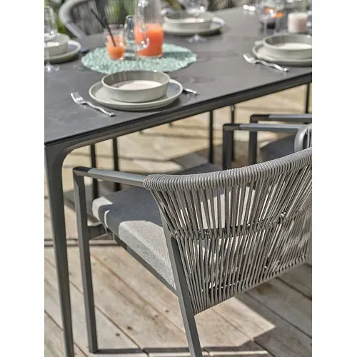 Lot de 2 fauteuils de jardin Remarquable Gambi gris anthracite — photo produit