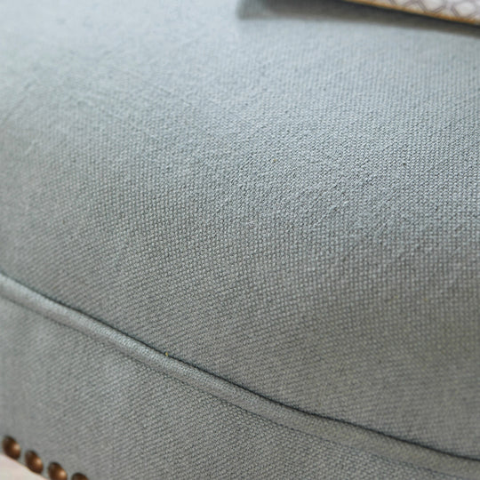 Lot de 2 fauteuils LOBERON Francet Bleu Marron — photo produit