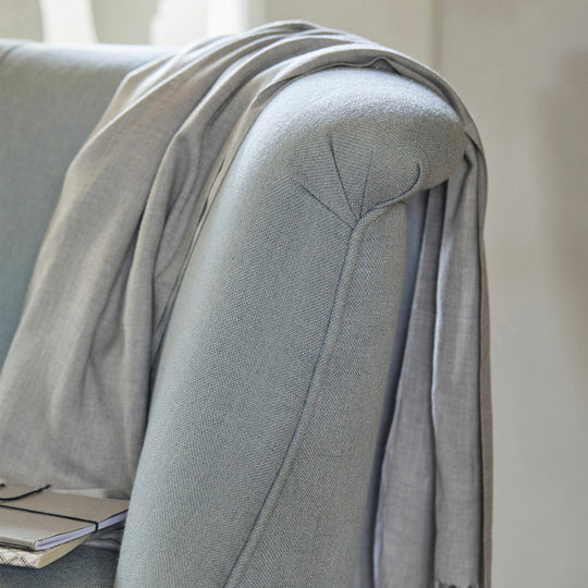 Lot de 2 fauteuils LOBERON Francet Bleu Marron — photo produit