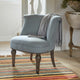 Lot de 2 fauteuils LOBERON Francet Bleu Marron — photo produit