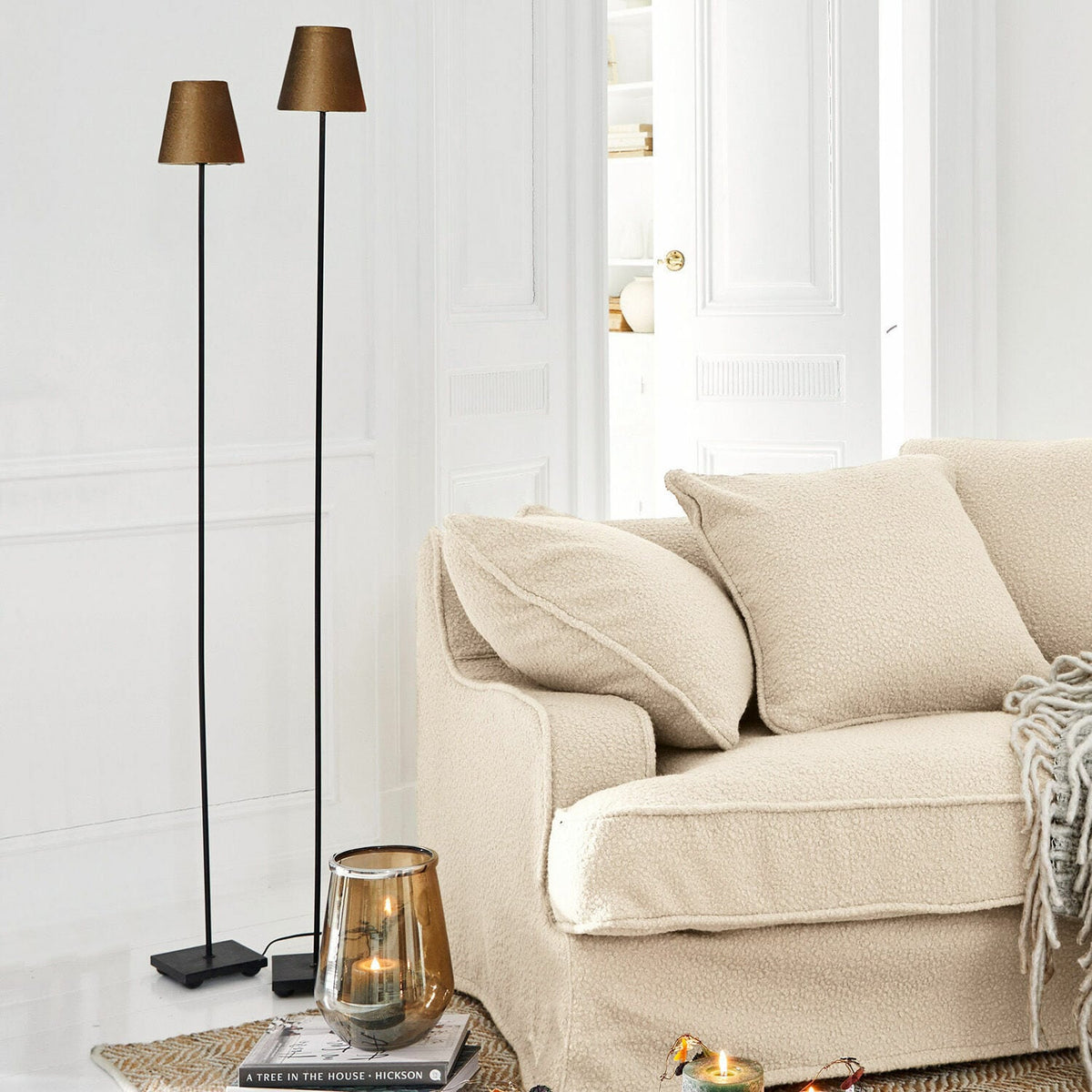Lot de 2 lampadaires LOBERON Tacoma — photo produit