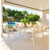 Lot de 3 Fauteuils de jardin empilables HESPERIDE Axant Lin — photo produit
