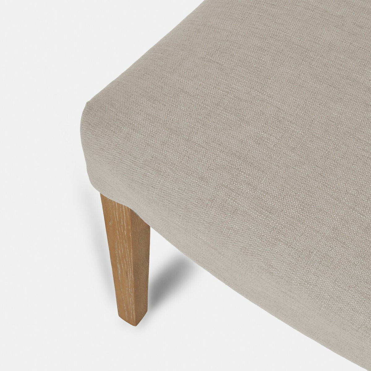 Lot de 5 chaises LOBERON Fulden crème capitonnées — photo produit