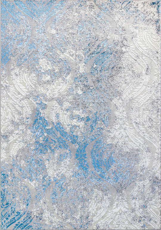 Tapis Vintage Oriental Gris/Bleu Muncie