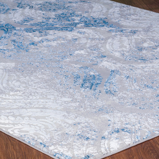 Tapis Vintage Oriental Gris/Bleu Muncie