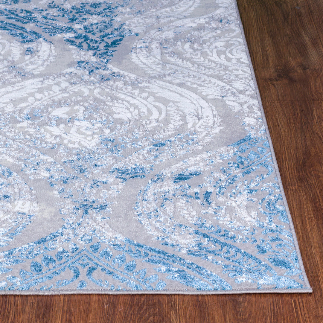 Tapis Vintage Oriental Gris/Bleu Muncie