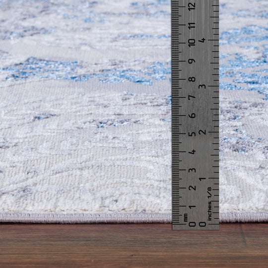 Tapis Vintage Oriental Gris/Bleu Muncie