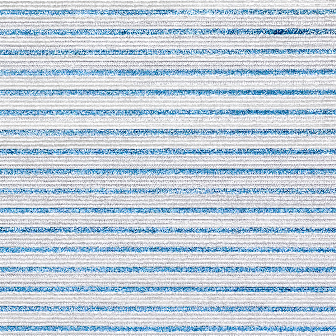 Tapis Scandinave Rayé Gris/Bleu Skokie
