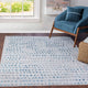 Tapis Scandinave à Pois Gris/Bleu Rosemont