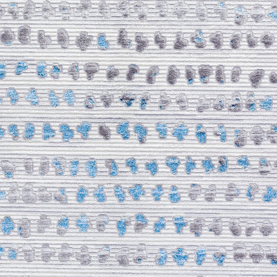 Tapis Scandinave à Pois Gris/Bleu Rosemont