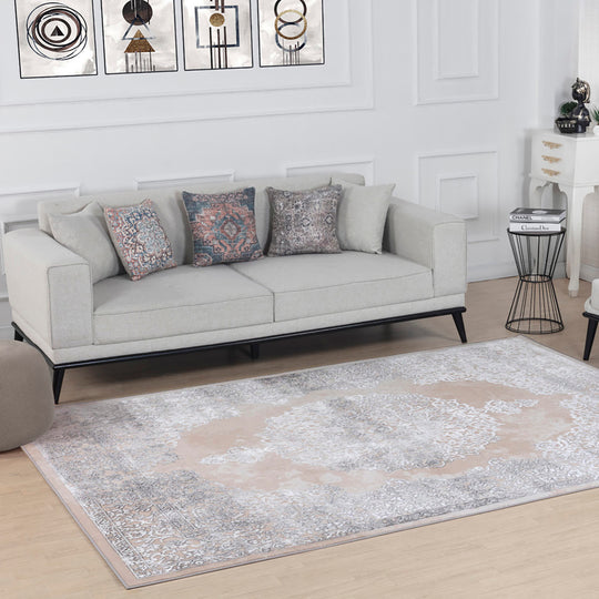 Tapis Vintage Oriental Beige/Gris Lockport