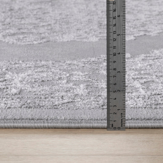 Tapis Vintage Oriental Blanc/Gris Lockport