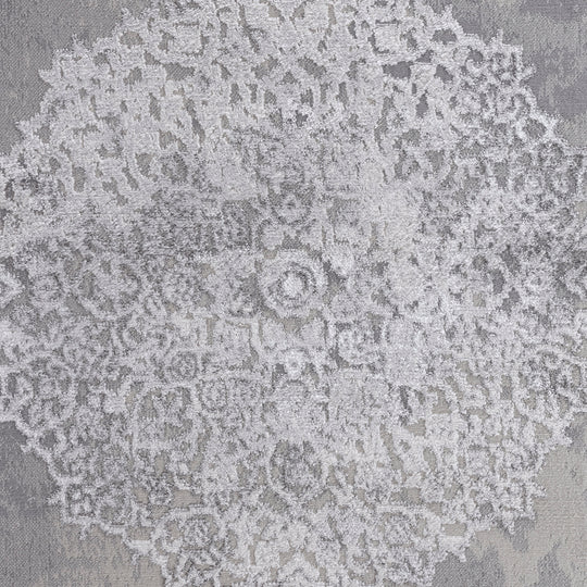 Tapis Vintage Oriental Blanc/Gris Lockport
