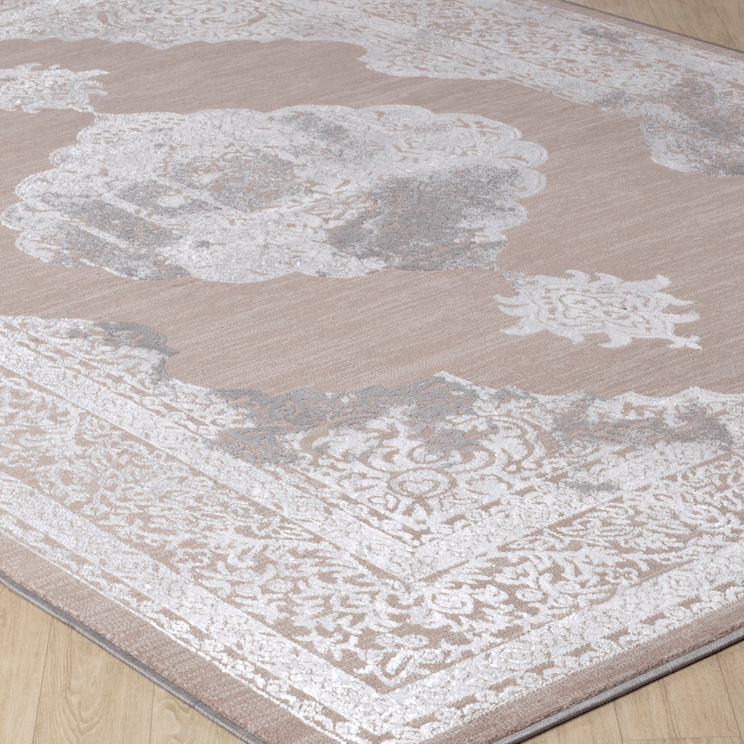 Tapis Vintage Oriental Beige/Gris Carmel