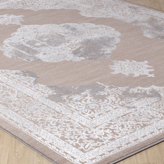 Tapis Vintage Oriental Beige/Gris Carmel
