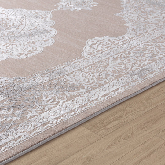 Tapis Vintage Oriental Beige/Gris Carmel