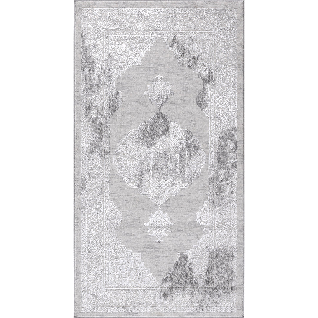 Tapis Vintage Oriental Gris/Blanc Carmel