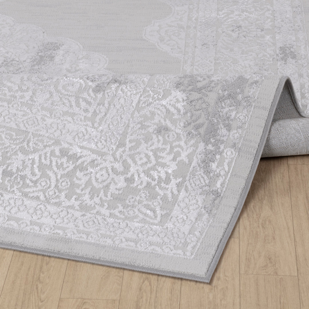 Tapis Vintage Oriental Gris/Blanc Carmel