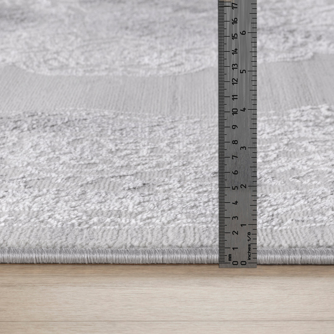 Tapis Vintage Oriental Gris/Blanc Carmel