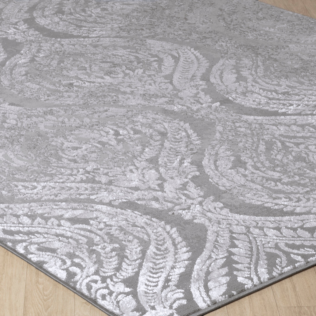 Tapis Vintage Oriental Blanc/Gris Muncie