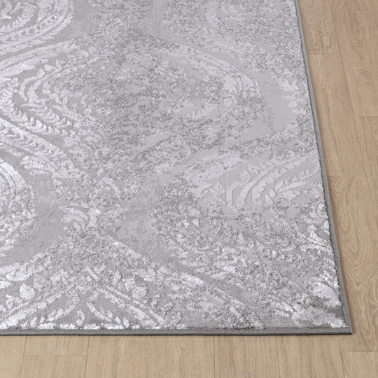 Tapis Vintage Oriental Blanc/Gris Muncie